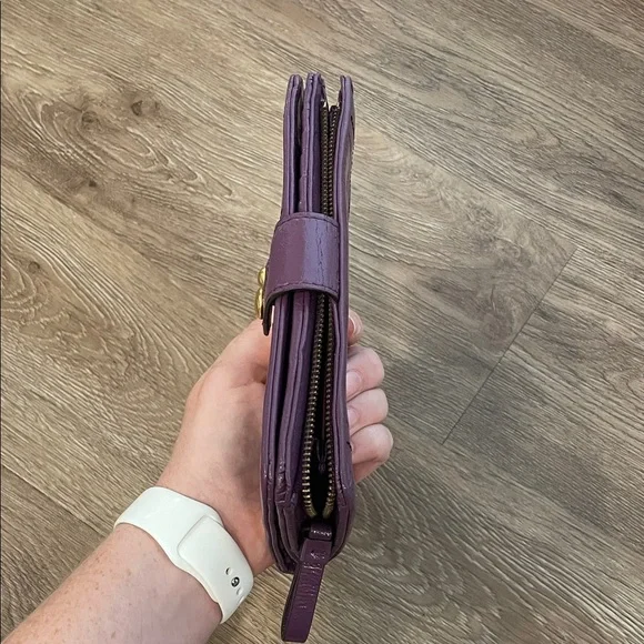 Juicy Couture Purple Wallet with Gold Accents - Picture 7 of 7